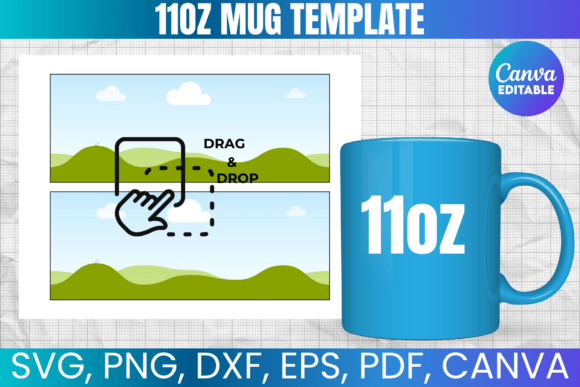 Download 11oz Mug Template, Mug SVG Full Wrap - Mug template Collection