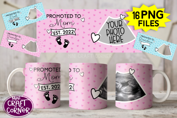 Download Sublimation Promoted to Mom Mug Template - Mug template Collection