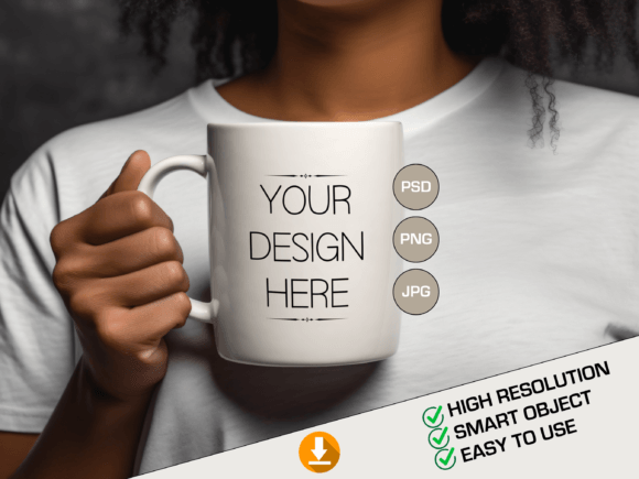 Download PSD Mug Template, Full Cover Mug Mockup - Mug template Collection