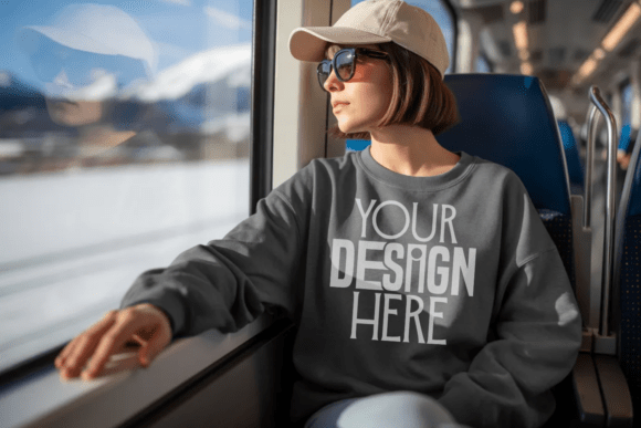 Download Graphite Heather Gildan 18000 Sweatshirt - Premium Bundle
