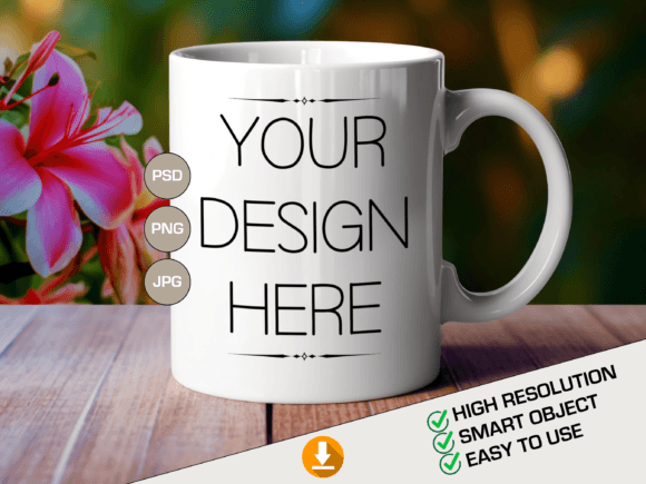 Download Mug Mockup, PSD Mug Template, Full Cover - Mug template Collection