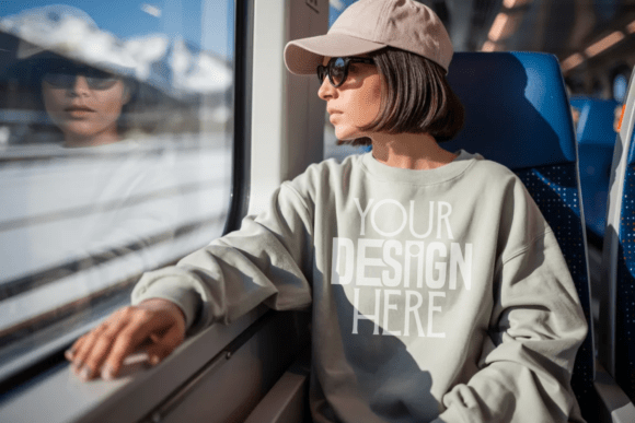 Download Ash Gildan 18000 Sweatshirt Mockup - Premium Resources