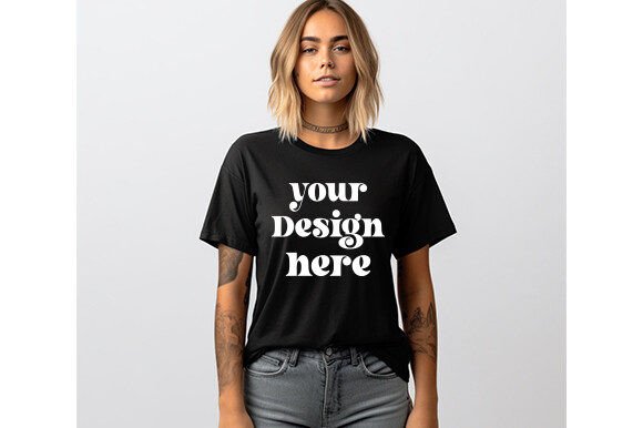 Download Comfort Colors C1717 Black Shirt Mockup - Black shirt mockup Collection